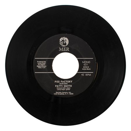 Lot #5130 Patti Smith Signed 'Hey Joe / Piss Factory' 45 RPM Record - Image 3