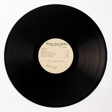 Lot #5114  Allman Brothers 'Allman Joys/Early Allman' Acetate - Image 1