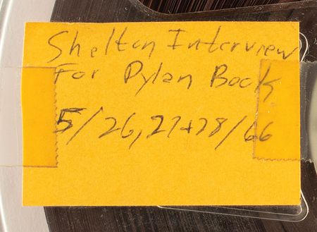 Lot #5024  1966 Tony Glover interview tape on Bob Dylan recorded by Robert Shelton - Image 2