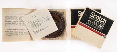 Lot #5026 Bob Dylan 'Basement Tapes' Set of (3) Reel-to-Reels - Image 1
