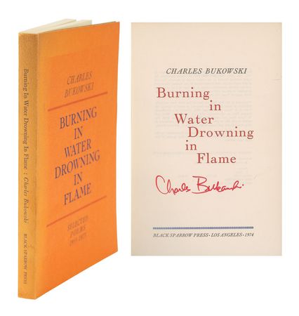 Lot #5161 Charles Bukowski Signed Book and Patti Smith Signed Postcard - Image 1