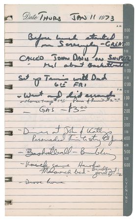 Lot #5403 Harry Chapin 1973 Datebook - Image 1