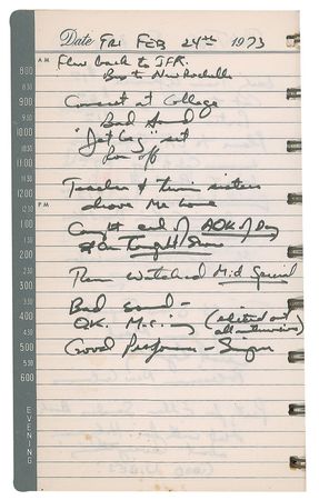 Lot #5403 Harry Chapin 1973 Datebook - Image 4