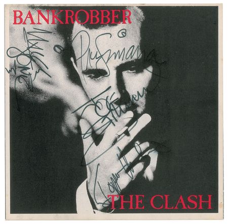 Lot #5485 The Clash Signed 45 RPM Record