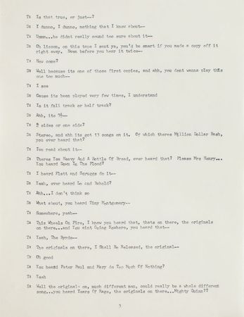Lot #5029 Bob Dylan 1969 Telephone Call Archive - Image 7