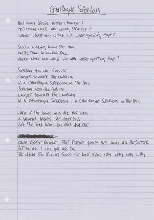 Lot #5520 Noel Gallagher Handwritten Lyrics for (What's the Story) Morning Glory? - Image 11