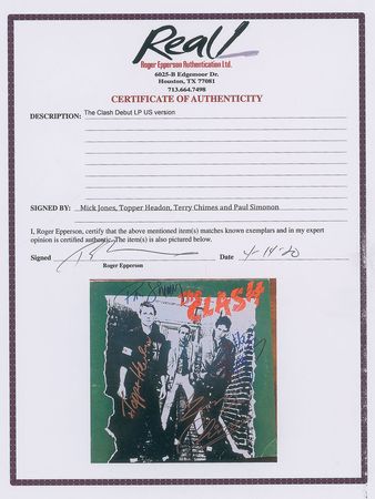 Lot #5488 The Clash Signed Album - Image 3