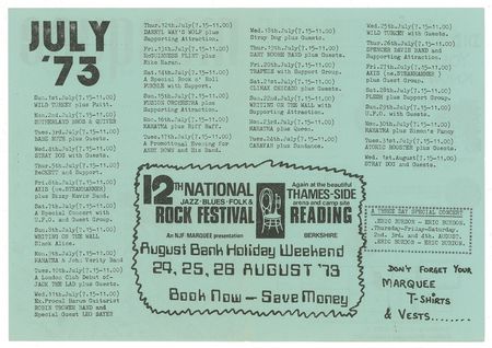 Lot #5358  Queen 1973 Marquee Club Handbill - Image 3