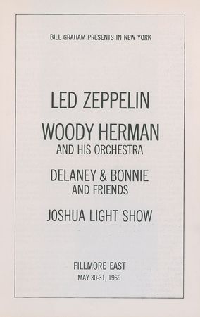 Lot #5345  Led Zeppelin Fillmore East Program - Image 2