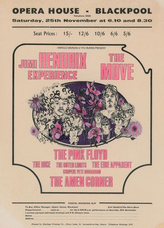 Lot #5303 Jimi Hendrix Experience and Pink Floyd