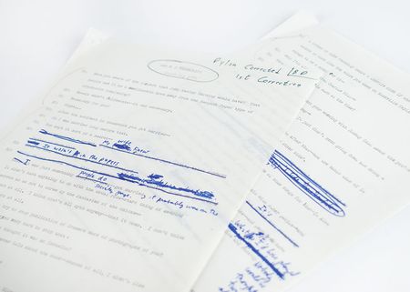 Lot #5034 Bob Dylan Hand-Annotated 1971 Interview Transcript (Day #3, First Correction) - Image 1