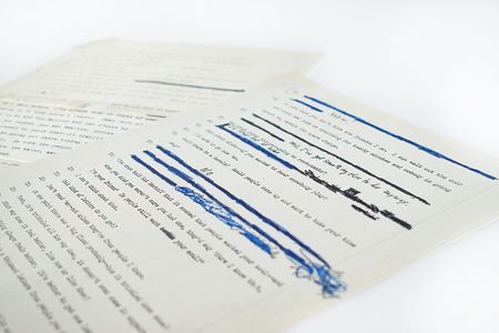 Lot #5033 Bob Dylan Hand-Annotated 1971 Interview Transcript (Tape #2, Second Correction) - Image 1