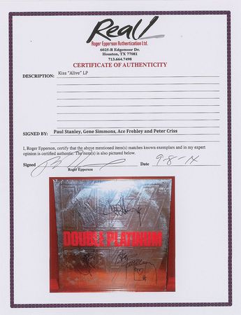 Lot #5454  KISS Signed Album - Image 3