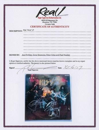 Lot #5455  KISS Signed Album - Image 2