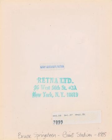 Lot #5476 Bruce Springsteen Original Photograph - Image 2