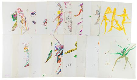 Lot #5363 Miles Davis Group of (22) Original Drawings - Image 2