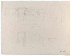 Lot #613 Frank Lloyd Wright: Extremely rare working developmental plans to his architectural triumph, Fallingwater - Image 3