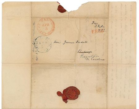 Lot #5 John Tyler: Tyler weighs in on North-South relations, Andrew Jackson, and the 1832 election while quoting St. Paul - Image 7
