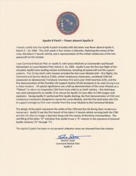 Lot #437 Dave Scott: “Flown aboard Apollo 9,