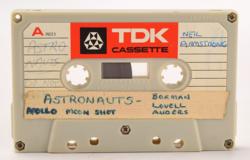 Lot #500 Apollo Astronaut Recordings Cassette Tape - Image 1