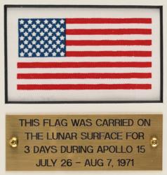 Lot #433 Dave Scott: Dave Scott's flown flag and license plate, which spent three days on the lunar surface - Image 3