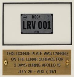 Lot #433 Dave Scott: Dave Scott's flown flag and license plate, which spent three days on the lunar surface - Image 4