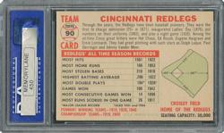 Lot #1107 1956 Topps #90 Redlegs Team (Dated) - PSA NM-MT 8 - Six Higher! Sports Card - Image 2