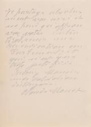 Lot #610 Claude Monet Handwritten Letter Signed - Image 1