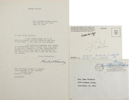 Lot #121  Hoover, Carter, and Roosevelt - Image 1