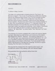 Lot #758 The Doors: Jim Morrison: Mad Magazine-inspired sketch drawn the 14-year-old Lizard King - Image 3