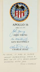 Lot #439 Apollo 16 Photograph Display - Image 2