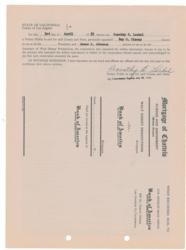 Lot #659 Roy O. Disney Signed Document - Image 2