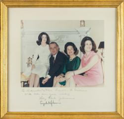 Lot #84 Lyndon and Lady Bird Johnson Signed Photograph - Image 1