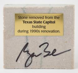 Lot #33 George W. Bush Letter and Stone