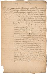 Lot #195 Cardinal Richelieu Signed Document - Image 1