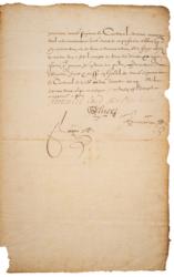 Lot #195 Cardinal Richelieu Signed Document - Image 3