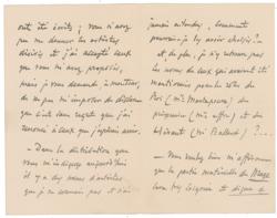 Lot #777 Jules Massenet Handwritten Letter Signed - Image 2