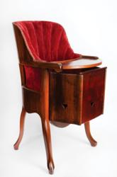 Lot #157 John F. Kennedy, Jr: Antique French high chair, used at the White House by JFK Jr. - Image 4