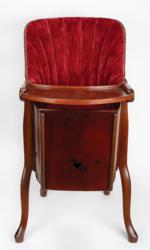 Lot #157 John F. Kennedy, Jr: Antique French high chair, used at the White House by JFK Jr. - Image 5