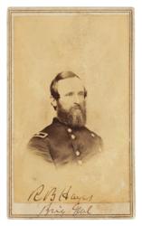 Lot #15 Rutherford B. Hayes: Ultra-rare Civil