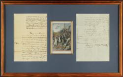Lot #327 Horatio Nelson: Admiral Nelson orders the resupply of fresh water and oxen at Sardinia - Image 1