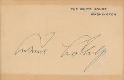 Lot #54 Calvin and Grace Coolidge White House Cards - Image 1