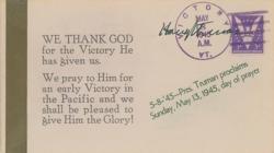 Lot #138 Harry S. Truman First Day Cover - Image 1