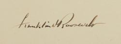 Lot #117 Franklin D. Roosevelt Engraving - Image 2