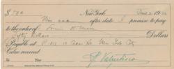 Lot #1085 Rudolph Valentino Signed Document - Image 1