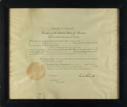Lot #119 Franklin D. Roosevelt Signed Document - Image 1