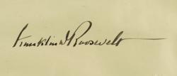 Lot #119 Franklin D. Roosevelt Signed Document - Image 2