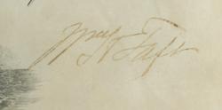 Lot #128 William H. Taft Signed Document - Image 2