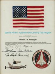 Lot #589 Space Shuttle ALT Flown Flag - Image 1