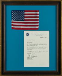 Lot #443 Apollo 17 Flown Flag - Image 1